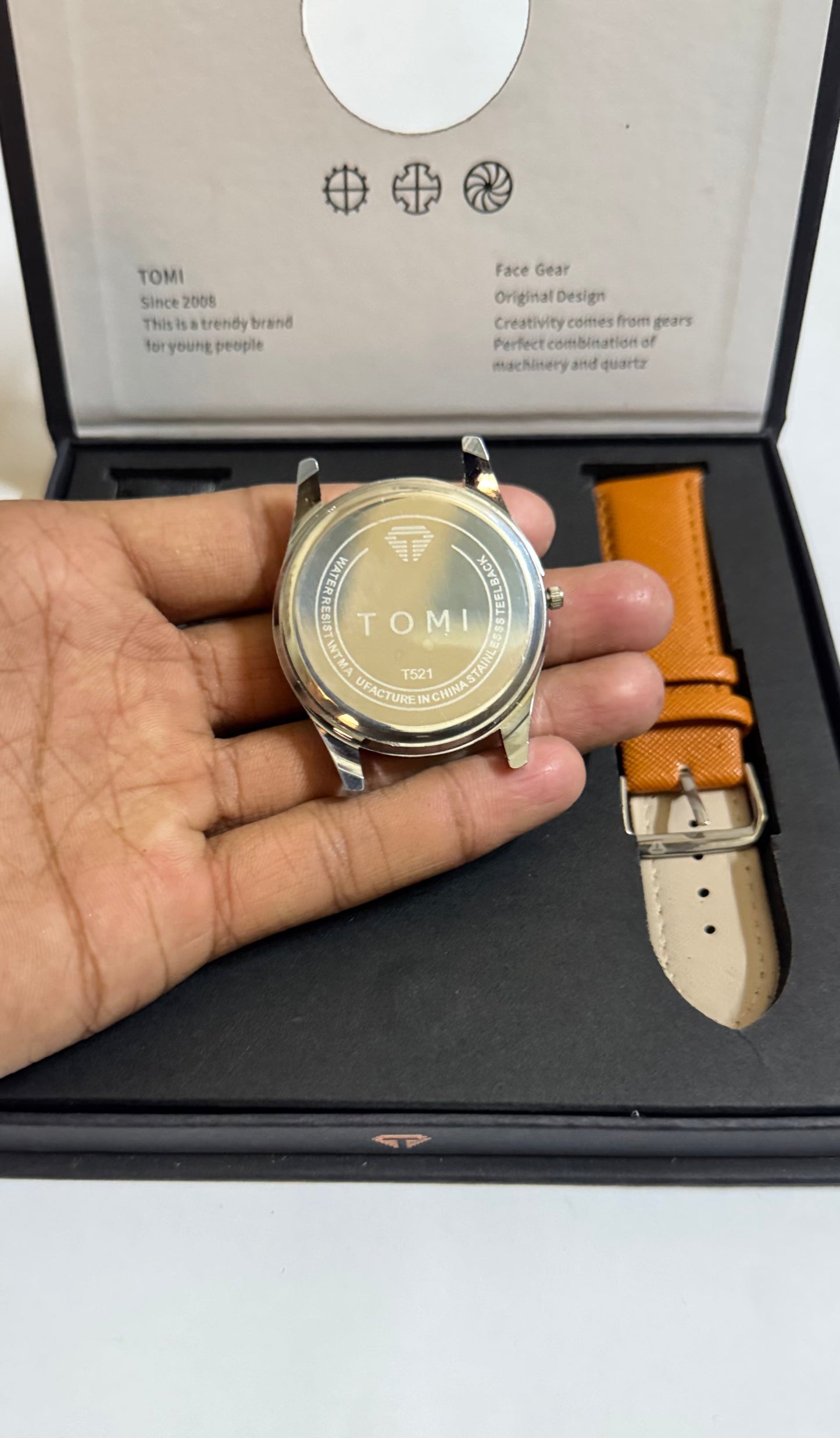 TOMI T-521 Face Gear Dual Strap Watch