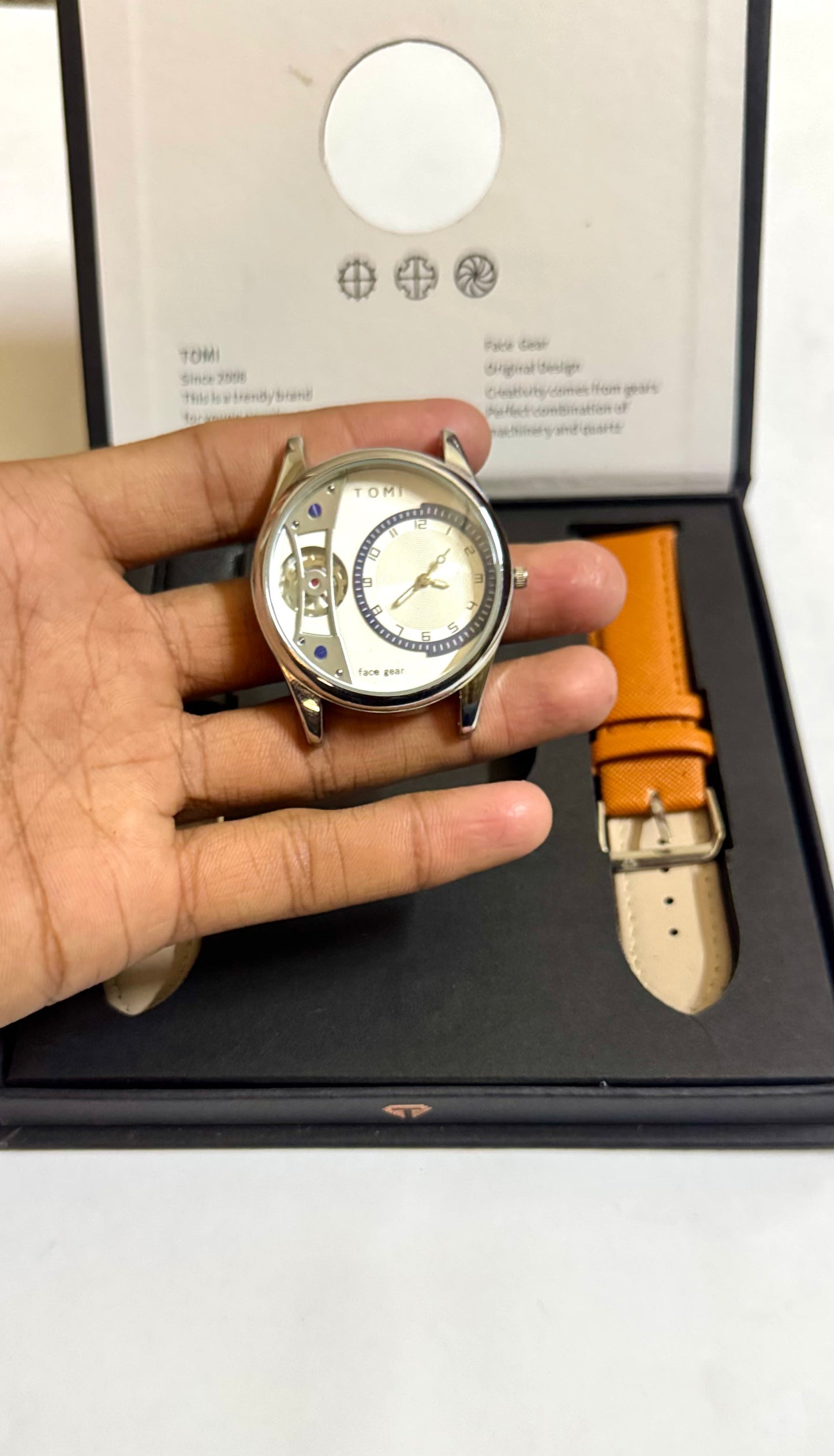 TOMI T-521 Face Gear Dual Strap Watch